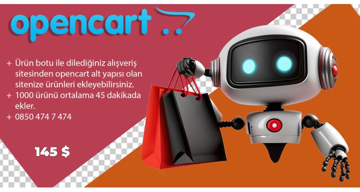 Opencart Ürün Botu Profesyonel (Çoklu ve Tekli Seçeneğiyle)