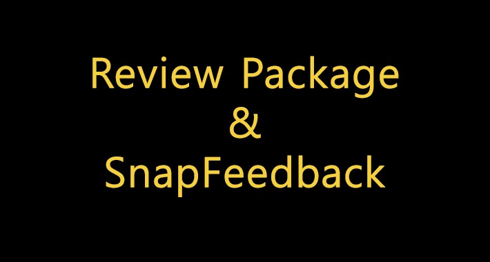 Review Package & SnapFeedback