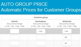 Auto Group Price - Automatic Prices for Customer..
