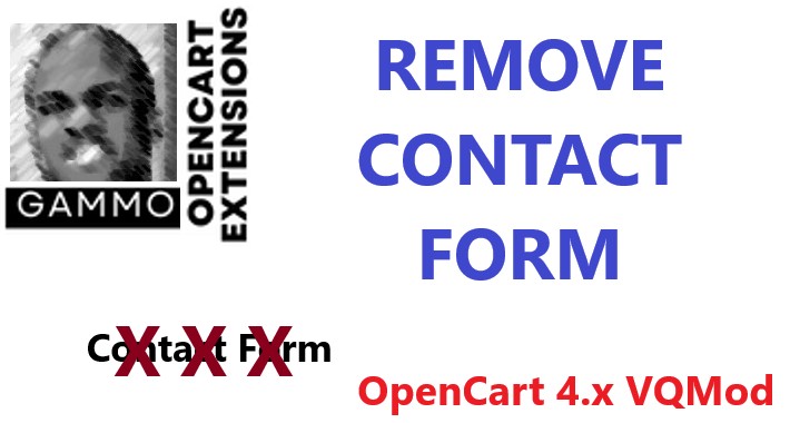 Remove Contact Form - OpenCart 4.x