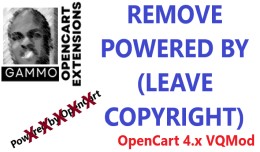 Remove Powered By (Leave Copyright) -OpenCart 4.x