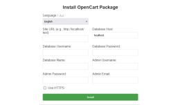 OpenCart Package Creator