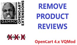 Remove Product Reviews - OpenCart 4.x