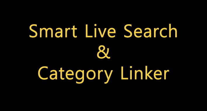 Smart Live Search & Category Linker