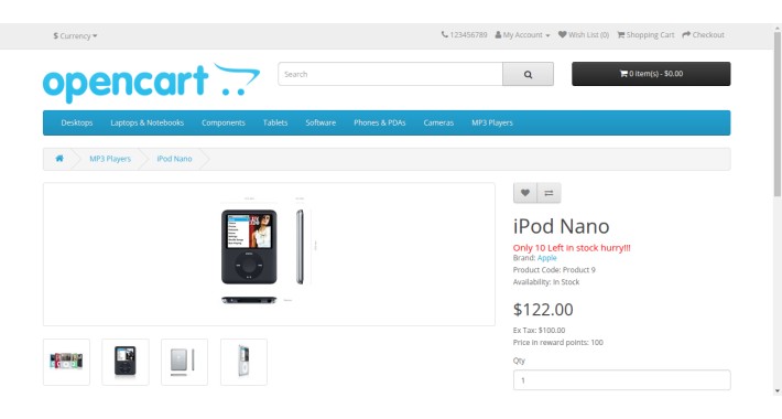 Stock Left Badge OpenCart Extension
