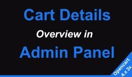 Customer Cart Overview In Admin Panel Customer L..