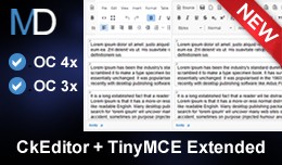 CkEditor + TinyMCE Extended HTML Editors