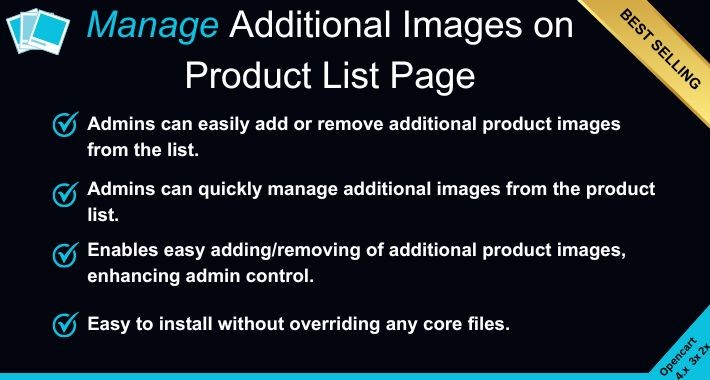 Manage Additional Images on Product List Page