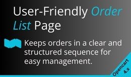 User-Friendly Admin Order List Page