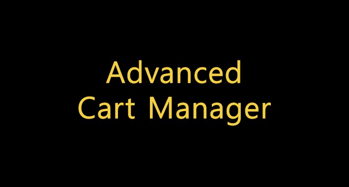 Advanced Cart Manager