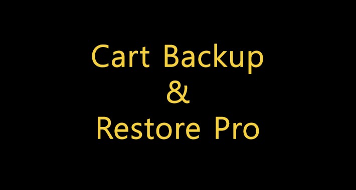 Cart Backup & Restore Pro
