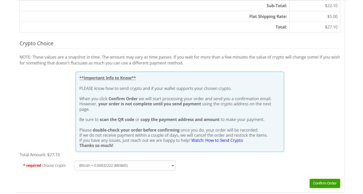 Mjcrypto - crypto rates for total & process (like check) Mjcrypto - crypto rates for total & process (like check)