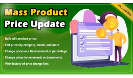 Mass Product Price Update Opencart