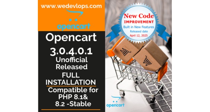 Opencart 3 compatible for PHP 8.1 & 8.2