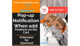 Pop up notification when add products to cart