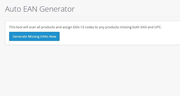 Auto EAN Generator
