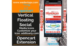 Vertical Floating Social Icons