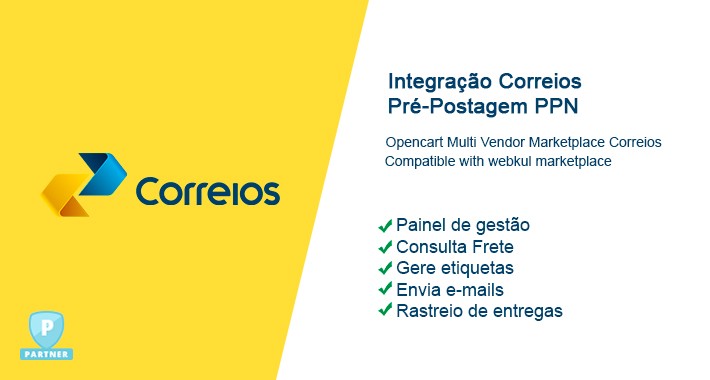 Integração Correios for Multi Vendor Marketplace webkul