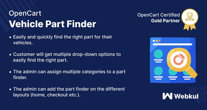 Opencart Vehicle Part Finder