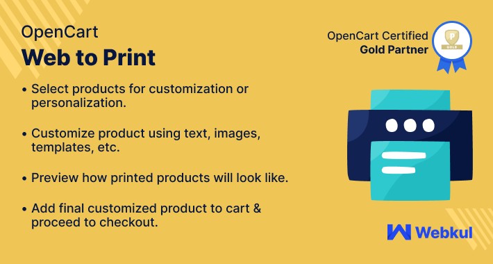 Opencart Web To Print