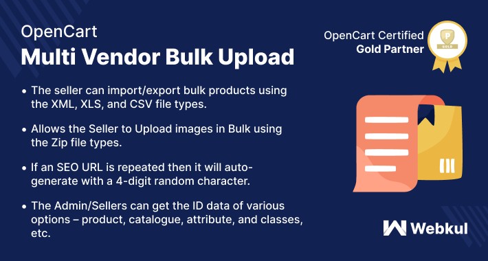 Opencart Multi Vendor Marketplace Product Mass Upload