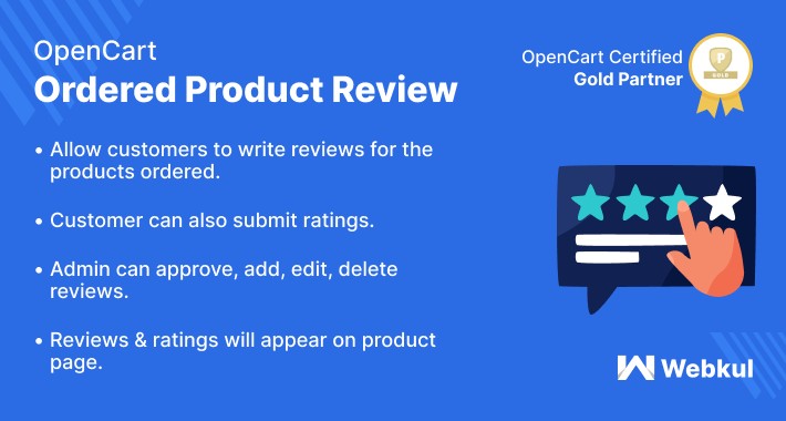 Opencart Ordered Product Review