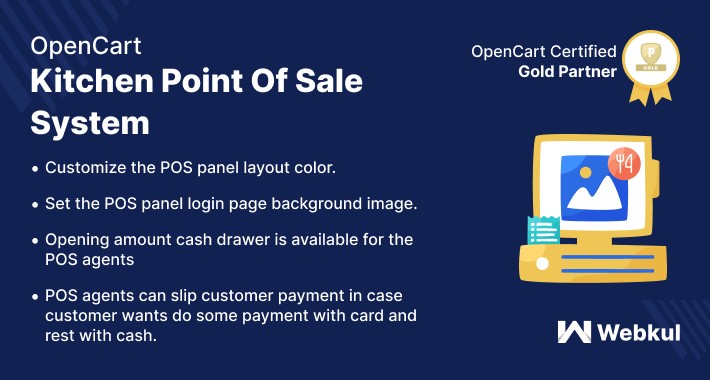 Opencart Kitchen Point Of Sale System (POS)