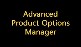 Advanced Product Options Manager