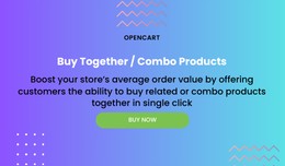 Opencart Buy Together Products (OCMOD)