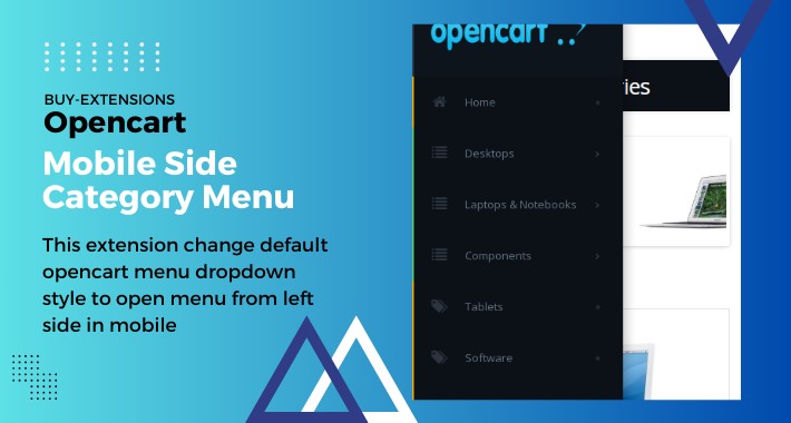Opencart Mobile Side Menu (VQMOD)
