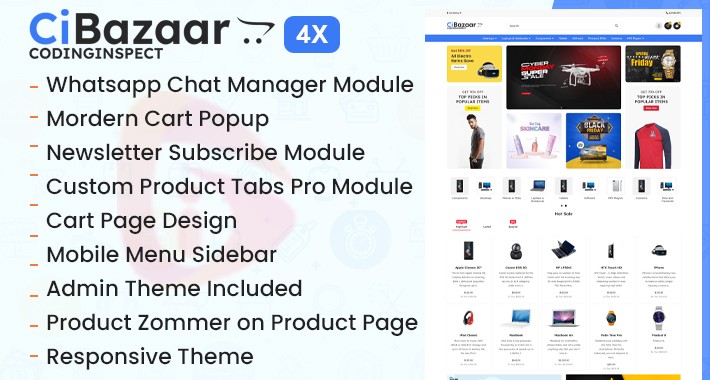 CiBazaar - Multipurpose Opencart 4x Theme