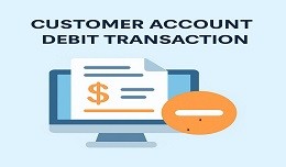 Customer account debit transaction
