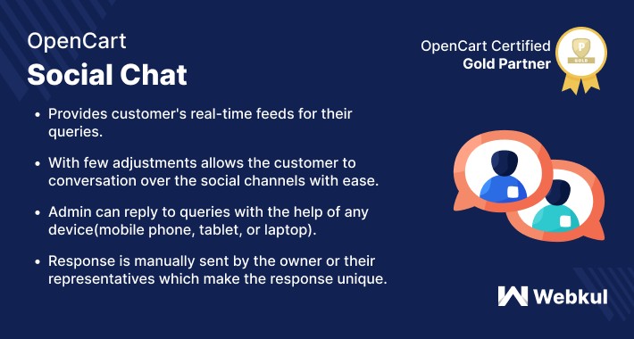 Opencart Social Chat