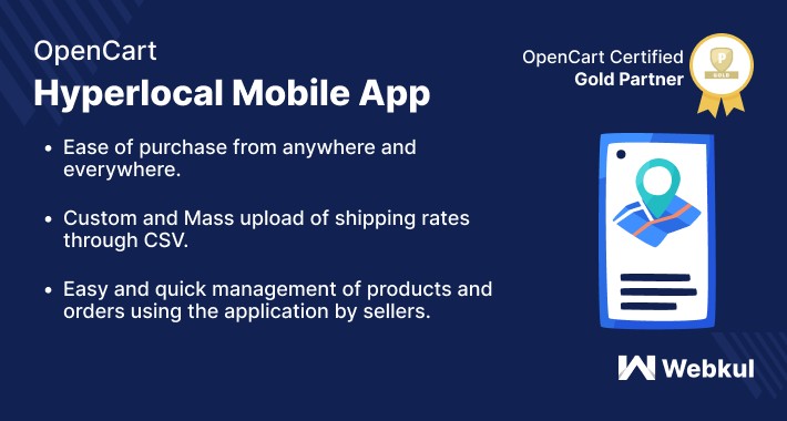Opencart Hyperlocal Mobile App