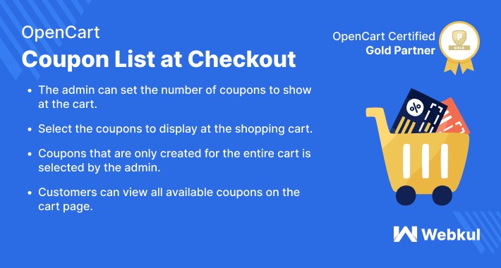OpenCart Coupon List at Checkout