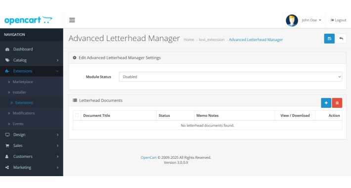 Advanced LetterHead with Memo-v1.3 OC 3.X Advanced LetterHead with Memo-v1.3 OC 3.X