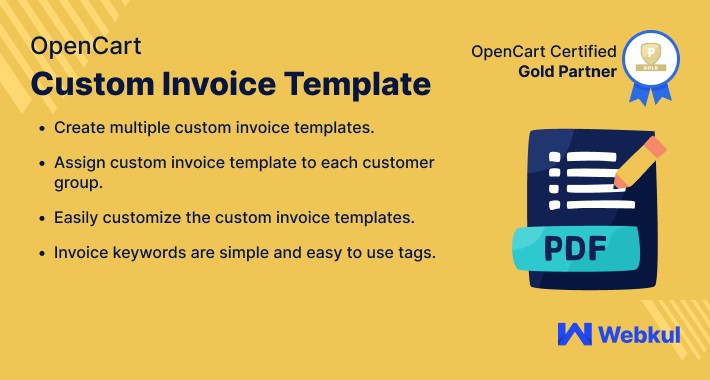 Opencart Custom Invoice Template