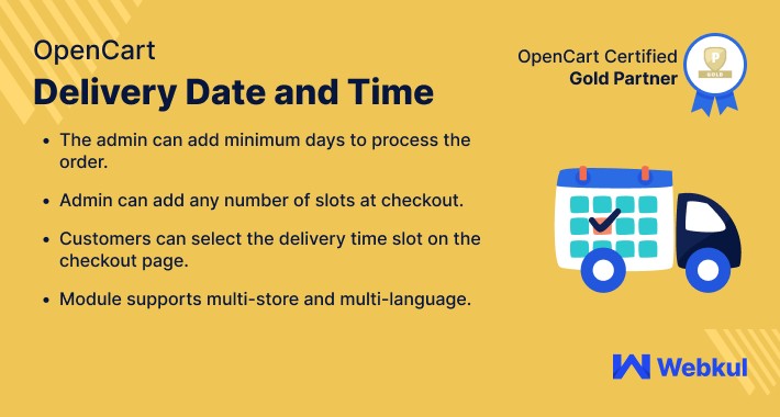 Opencart Delivery Date and Time