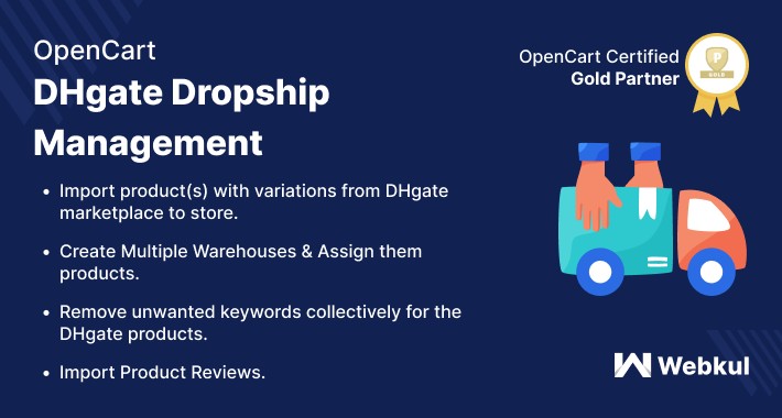 Opencart DHgate Dropship Management