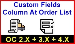 Custom Fields Column At Order List