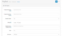 PayFast Payment Extension for Opencart 3.X