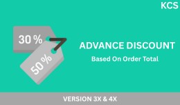 Advance Discount Based On Order Total