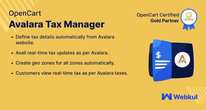 OpenCart Avalara Tax Manager