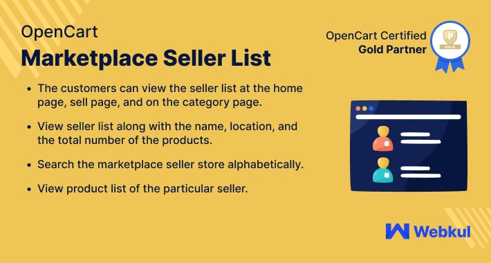Opencart Multi Vendor Marketplace Seller List