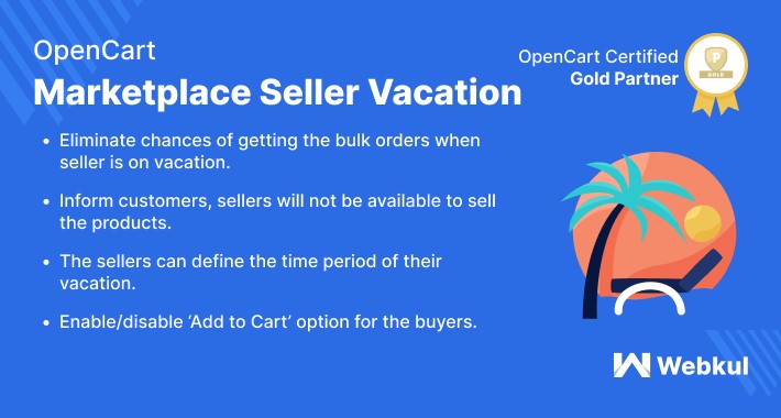 Opencart Marketplace Multi Vendor Seller Vacation