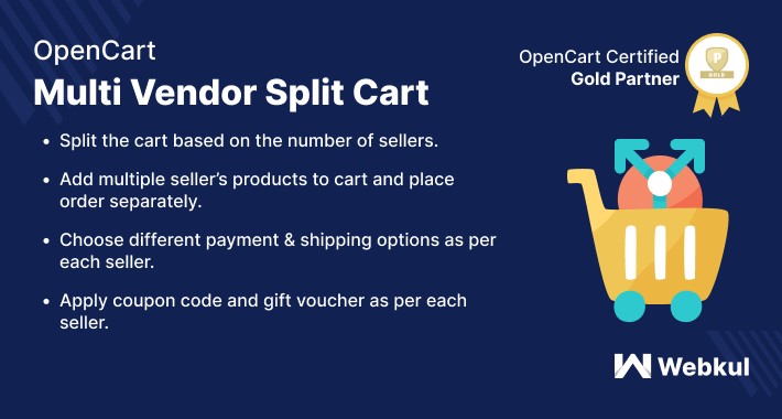 Opencart Multi Vendor Marketplace Split Cart