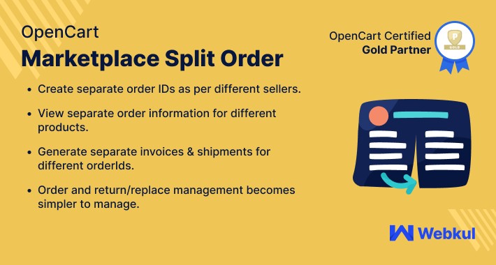 Opencart Multi Vendor Marketplace Split Order
