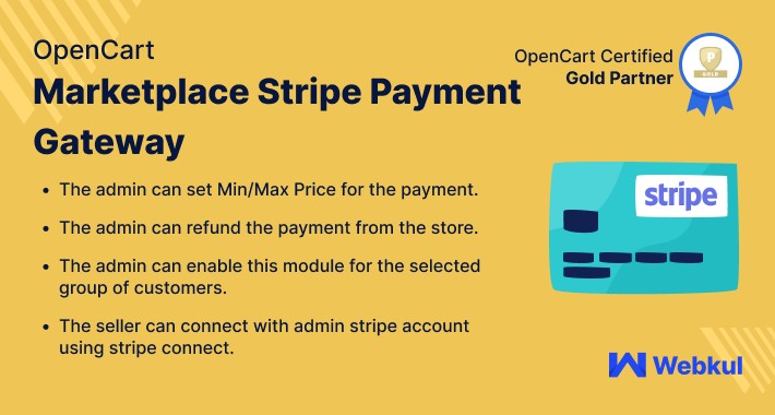 Opencart Multi Seller Marketplace Stripe Payment Gateway
