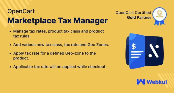 Opencart Multi Seller Marketplace Tax Manager