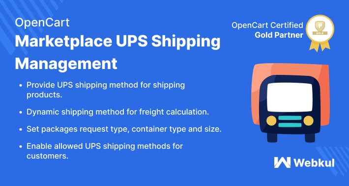 Opencart Multi Seller Marketplace UPS Shipping Management